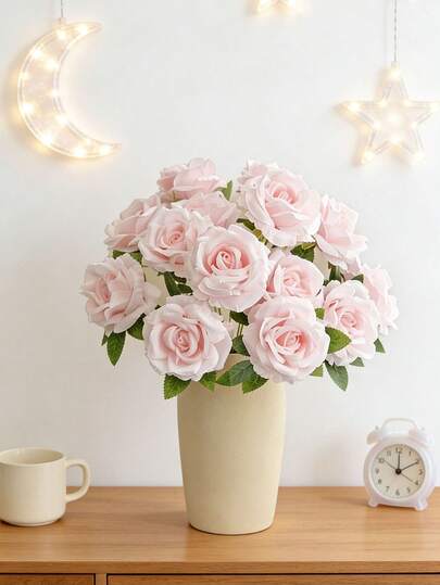 1PC Artificial Rose Wedding Decoration Bridal Handheld Flower Material School Season Classroom Decoration Flowers Home Dining Room Bedroom Vase Decoration Garden Outdoor Festival Party Birthday Party Decoration Valentine's Day Gift