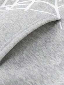 NEW Hip Hop Spider Hoodies Set Y2k Hoodie, Tracksuit Pullover Sweatshirt And Trousers For Women Men Or Women Women Matching Hoodies For Couples Casual Unisex - 灰色 - 查看 5