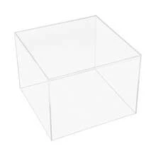 4 Pcs Clear Acrylic Cake Stand Set, 8/9/10/12in Rectangle Tabletop Display Riser, Stackable Multi-Functional Dessert Collectible Cosmetic Stand, Smooth Edge Reusable For Wedding Party Bakery Home - Transparent - View 10