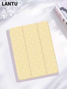1个黄色波点设计平板电脑保护套，兼容苹果iPad 10.2英寸/iPad Pro 11英寸（2020/2021款）、iPad（A16）11英寸第11代（2025款）、iPad第9/10代、苹果Air 4代10.9英寸、三星Galaxy Tab S6 Lite 10.4英寸等，防摔，带笔槽，支持睡眠/唤醒功能，圣诞节/新年礼物（2026款）。 - 彩色 - 查看 4