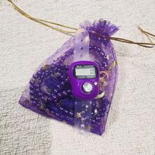 1011 Bolsa de caramelos talla grande reciente, Contador electrónico manual, Contador LED, Anillo contador de dedos con botón, Anillo contador, Contador de recuento, Esencial para Dubái, Oriente Medio, Oración musulmana - Multicolor - Ver 8