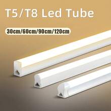 Barra de luz de tubo Led T5 T8, 90/120cm, lámpara para debajo del gabinete de cocina, lámpara de armario conectada, accesorio de iluminación de techo para el hogar, centro comercial y la Oficina URYZ - Cuadrado T5 30cm - Ver 3