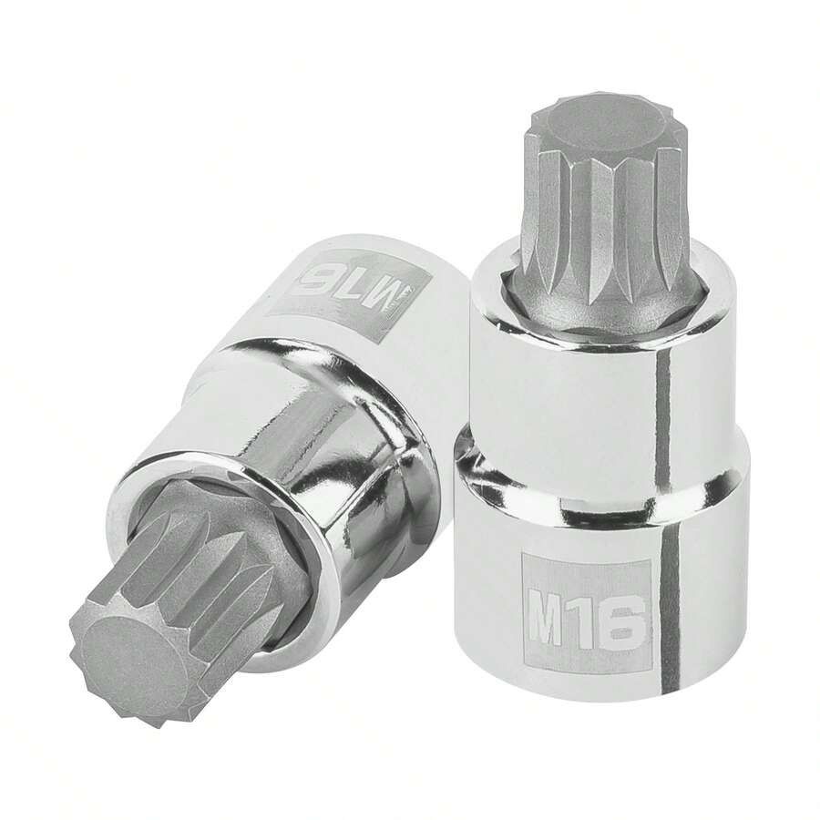 2-Piece Kit - M5 Long Point Bristol Socket, 1/2" Drive, Truper - A - View 1
