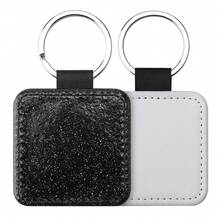 1PC Customized Heat Transfer Keychain, Personalized Photo Keychain, PU Leather Glitter Creative Keychain, Customized 2D Flat Hanging Decoration, Backpack Pendant Decoration, Customized Pet Memorial Gift, Surprise Gift, Beautiful Accessory, Romantic Gift, Customized Text, Boyfriend/Girlfriend Gift, Parents/Mother Gift, Couples/Couple/Best Friend Gift, Holiday Gift Partner - Multicolor - View 39