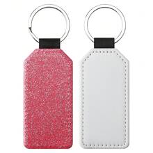 1PC Customized Heat Transfer Keychain, Personalized Photo Keychain, PU Leather Glitter Creative Keychain, Customized 2D Flat Hanging Decoration, Backpack Pendant Decoration, Customized Pet Memorial Gift, Surprise Gift, Beautiful Accessory, Romantic Gift, Customized Text, Boyfriend/Girlfriend Gift, Parents/Mother Gift, Couples/Couple/Best Friend Gift, Holiday Gift Partner - Multicolor - View 33