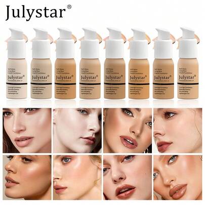 Julystar 控油粉底液30ml長效自然無瑕輕盈粉底