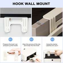 High-Quality Flip-Top Large Trash Can For Kitchen, Office, Bathroom, Dual-Sided Opening Waste Bin - Multicolor 1 - View 6