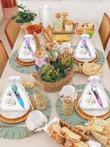 18/9/3件套复活节派对礼品套装，包含复活节主题多色圆珠笔、卡片、10*15厘米礼品袋、派对小礼物、复活节礼物，也适用于学校用品、节日派对赠品、文具礼品、课堂奖励、节日派对装饰、生日派对等场合。 - 多色 - 查看 11