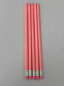 10pcs/Set Baby Pink Wedding HB Pencil Set, Graphite Pencils, Wooden Pencils With Erasers, Suitable For School Drawing, Sketching, Bridal Shower, Baby Shower, Office Supplies, New Year And Valentine's Day Gifts, Back To School Essential - Baby Pink - View 8