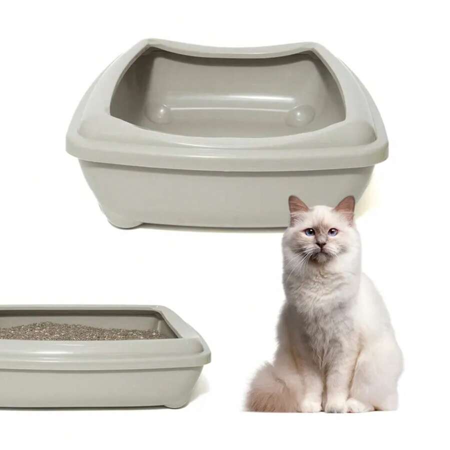 Arenero Grande Antisalpicadura De Gato 58x42.5x13 Cm Pelu2 EKIV - Verde - Ver 1