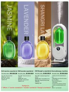 1pc USB Powered Air Freshener, Quiet Timer Mist Spray, Gradient Color Light Design, USB Rechargeable, Minimalist Portable Bedroom Essential Oil Diffuser, Car Aromatherapy Diffuser, Mini Aroma Therapy Machine - USB Aroma Diffuser - View 14