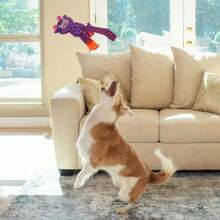 Outward Hound By Nina Ottosson Silly Legz Interactive Plush Dog Puzzle Dog Enrichment Toys, Plush, Floppy, Long, Giraffe, Purple - MàuC - Xem 5
