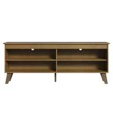 Madesa TV Stand Rack 4 Spaces Up To 55 Brown 2 - Brown - View 7