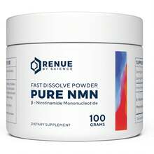 Abronikey RENUE By Science NMN Powder | 100g Pure Nicotinamide Mononucleotide | 500mg Per Serving Fast Dissolve Powder | Non-GMO, Vegan | Third-Party Tested | Made In USA - 1瓶 - 查看 1