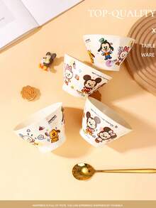 Disney Cartoon Shaped Pedestal Bowl, Fashionable Ceramic Tableware, Teacher's Day Gift - Multicolor - View 6