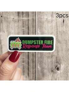 Dumpster Fire Response Team - Humorous Quote Vinyl Sticker Waterproof For Cars Laptops And More School Supplies Back To School - Multicolor - View 13