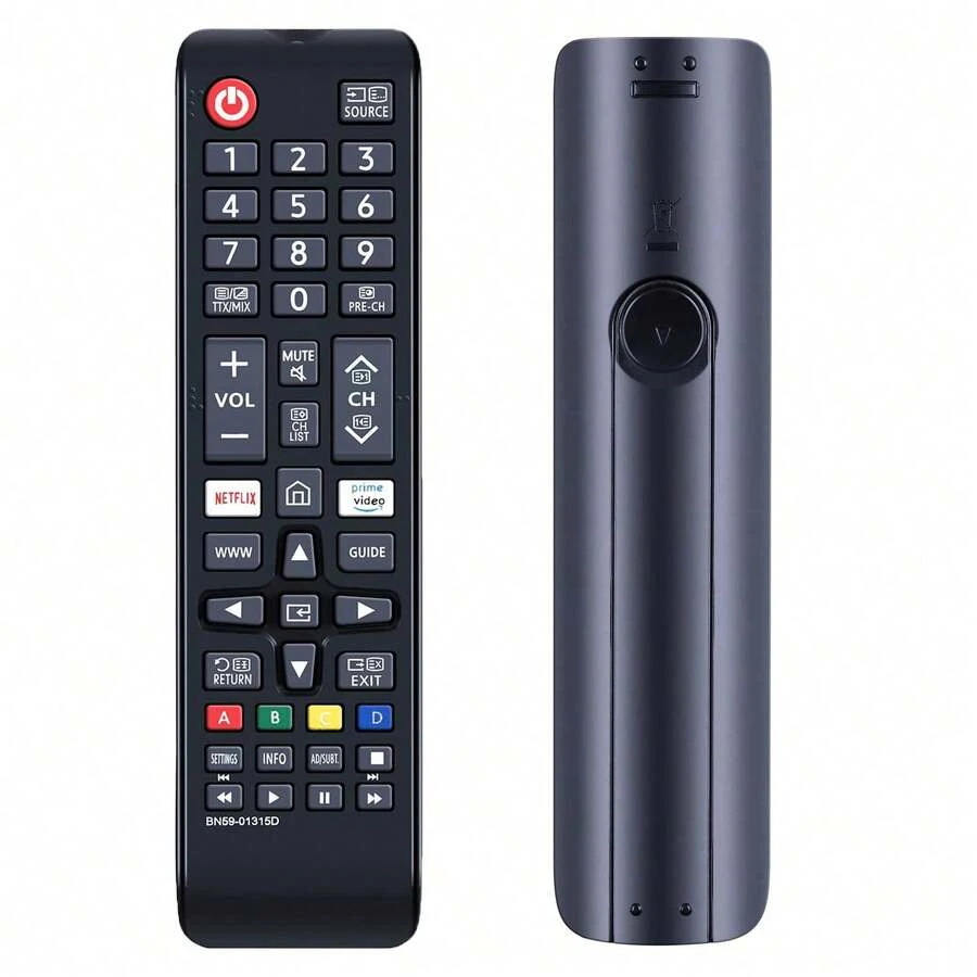 VELEC 1pc BN59-01315D Replacement Remote Control, Compatible With Samsung 4K Ultra HD Smart TVs UA43RU7100, UA43RU7100W, UA49RU7100, UA50RU7100, UA50RU7100W, UA55RU7100, UA55RU7100W, UA58RU7100W, UA65RU7100W, UA75RU7 - Black - View 1