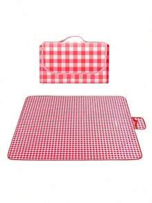 1pc Extra Large Thick Waterproof Picnic Mat, Outdoor Foldable Waterproof Picnic Blanket, Portable Picnic Mat Suitable For Family, Friends Camping Picnics, Outdoor Picnic Rug, Super Large Portable Sand-Proof Waterproof Mat, Lightweight And Portable, Suitable For Grass, Beach, Travel, Camping, Concerts, Comes With Carry Bag - Red - View 15