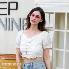 Vintage Square 70s Flat Aviator Fashion Glasses Women Men Classic Retro Stylish Frame Glasses ,Vacation Gift Party Driving Outfit Matching, Suitable For Various Face Shapes To Participate In Different Occasions.CK2622 - 010 Tròng kính trong suốt màu hồng và màu hồng chuyển sắc - Xem 2