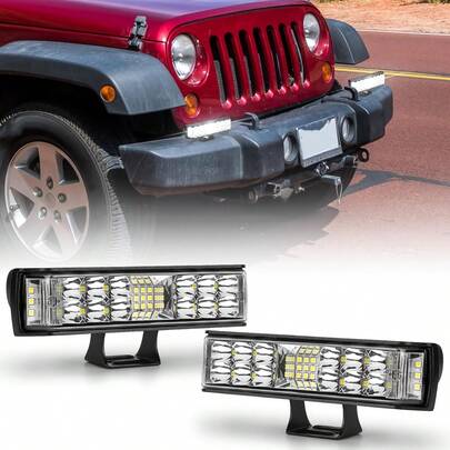 6-Inch LED Light Bar Side Emitting LED Work Light Off-Road Light LED Spot Light, DC12V-DC24V