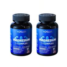 Viyouth 7 In 1 Magnesium Complex | High Absorption | 1000mg Magnesium + Vitamin, Zinc | 60 Capsules - Gluten-Free, Non-GMO, Dietary, Healthcare Supplement [Free Shipping](2026 Latest Version) - 2PCS - 查看 9