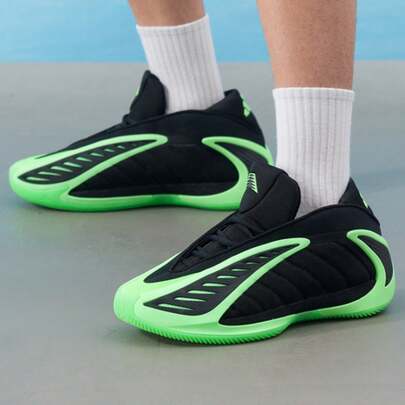 Adidas Giày bóng rổ Anthony Edwards 2 đế đệm, giày thể thao tập luyện