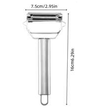 Stainless Steel Multifunctional Kitchen Tools-Grade 304 Vegetable And Fruit Peeler, Grater, Ergonomic Handle And Compact Design For Peeling, Grilling Kitchenware Gadgets - Multicolor - View 3