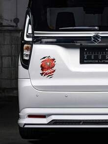 Marvel Spiderman Logo Car Sticker, Creative Scratch-Resistant Rear Window Decal, Personalized Marvel Car Body Sticker, Ideal Gift For Friends, Family, Loved Ones, Festivals, Birthdays - Multicolor - View 3