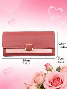 Customizable Clutch Bag/Personalized Wallet, With Your Own Text Printed On It. This Large-Capacity Pu Leather Wallet/Coin Purse/Card Holder Features Credit Card Slots And A Soft Lining, A Secure Snap Closure - Multicolor - View 8