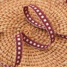 Cinta bordada con encaje y cuadros, accesorios hechos a mano para diademas con moños, ropa, zapatos, sombreros, embalaje de ramos - Multicolor - Ver 13