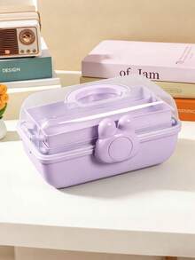 1pc Rabbit Shaped 3-Layer Divided Storage Box, Large Capacity, Durable For Storing Hair Clips, Cards, Stickers And Crafts | Perfect Gift For Girls, Ideal For Valentine's Day, Holidays, Thanksgiving, Christmas - Multicolor - View 17