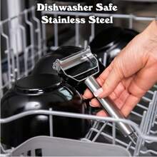 Stainless Steel Multifunctional Kitchen Tools-Grade 304 Vegetable And Fruit Peeler, Grater, Ergonomic Handle And Compact Design For Peeling, Grilling Kitchenware Gadgets - Multicolor - View 10