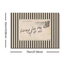 1 件装/无框“为希望而活”语录帆布海报，温馨复古条纹明信片墙艺术印刷品，简约音乐歌词复古画作，适用于公寓、客厅、卧室、现代家居装饰 - Poster - 查看 9