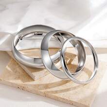 1pc Geometric Arc Design Exaggerated Bangle, Casual Vacation Versatile Plain Bracelet For Women - Simple Bracelet - View 3