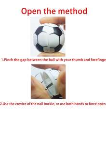 1 Set 1pc Back To School European Cup Football Shaped Pencil Sharpener, Pencil Sharpener, Pencil Sharpener, Student Notebook Pencil Sharpener, Office & School Supplies, Cute Single Hole Plastic Pencil Sharpener, Stainless Steel Blade, Student Stationery Gift, Pencil Sharpener - Multicolor - View 2