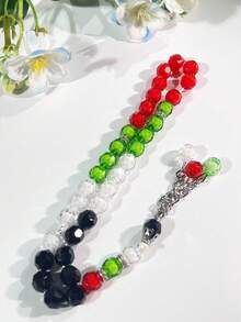 UAE, Kuwait, Flag Color Beaded Tasbih/Rosary For Muslim Daily Prayer - Multicolor - View 5