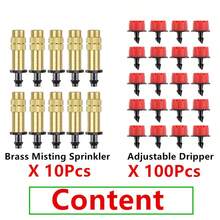 110pcs/Set Irrigation Fittings Include 10pcs Misting Sprinkler And 100pcs Adjustable Dripper For Home Watering - 110pcs/set - View 9