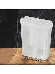 1个迷你盐和胡椒粉调味瓶 - 透明塑料野餐烧烤调味罐，带盖，旅行装 - 彩色 - 查看 5