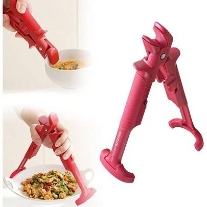 2 - In - 1 Multi - Purpose Anti - Scalding Hot Bowl Dish, Silicone Hot Plate Gripper, Dip Clips Plates, Plate Gripper, Microwave Bowl Holder, Pot, Bowls, Plates And Cast Iron Pot Microwave Cooking Oven