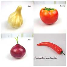 12/4pcs Realistic Vegetable Decor, Lifelike Potato, Pumpkin, Carrot And Chili Decorations, Suitable For Home, Exhibition, Desk, Room Decor - Multicolor - View 14