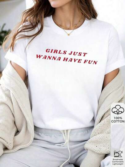 Damen-T-Shirt, einfarbig, Rundhalsausschnitt, kurzärmelig, tailliertes Oberteil, 100 % Baumwolle, weich und bequem, lässig für den Alltag, Streetwear, lustiger Buchstaben-Slogan-Aufdruck, Oberteil, Verano, Tops Mujer, Camisetas Mujer, Bluas de Mujer, Jersey, Sudaderas de Mujer, Ropa Mujer, Bluas de Mujer Elegantes, Verano Mujer, Ropa Verano Mujer, Deporte, Tops Verano, Primavera Mujer, Camisetas de Gym Mujer, Basic-T-Shirts, Manga-Corta-T-Shirts für Frauen, Primavera Verano, Romwe, Festival-Outfit für Frauen, Y2K, lustiges Herbst-/Winter-T-Shirt, Urlaub, Strand, lässig, 90er-Jahre-Kleidung, süße Oberteile, Damenmode für Ostern, Karneval, alle Jahreszeiten, Büro/Lounge/Zuhause/Outdoor-Sport/einfach, westliche Frauen, Outfits, weißes Top