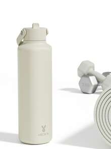 Cốc giữ nhiệt Meoky 24oz có nắp 2 vòi và ống hút, cốc giữ nhiệt, giữ lạnh 24 giờ, chống rò rỉ, cốc cà phê giữ nhiệt bằng thép không gỉ, cốc du lịch bằng thép không gỉ, bình nước thể thao hai lớp bằng thép không gỉ cho thể thao, phòng tập thể dục, du lịch và trường học - Màu be - Xem 10