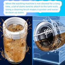 1支柔性长窄清洁刷，适用于洗衣机滚筒、厨房、浴室缝隙、热水器清洁，多用途 - 彩色 - 查看 6