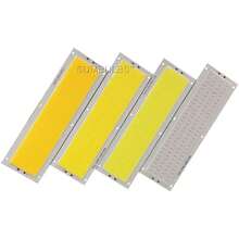 120x36MM 12W COB tira de luz LED bombilla lámpara 12V 1300LM azul cálido Natural blanco frío matriz COB para luces de trabajo OZU5 - Blanco Frío 6500K - Ver 8