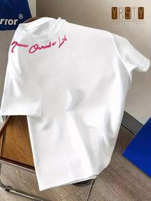 Camiseta de Hombre Retro de Moda Simple Chic con Patrón Impreso - Unisex, Deportiva Casual - Cómoda y Transpirable de Manga Corta para Verano - Blanco - Ver 1