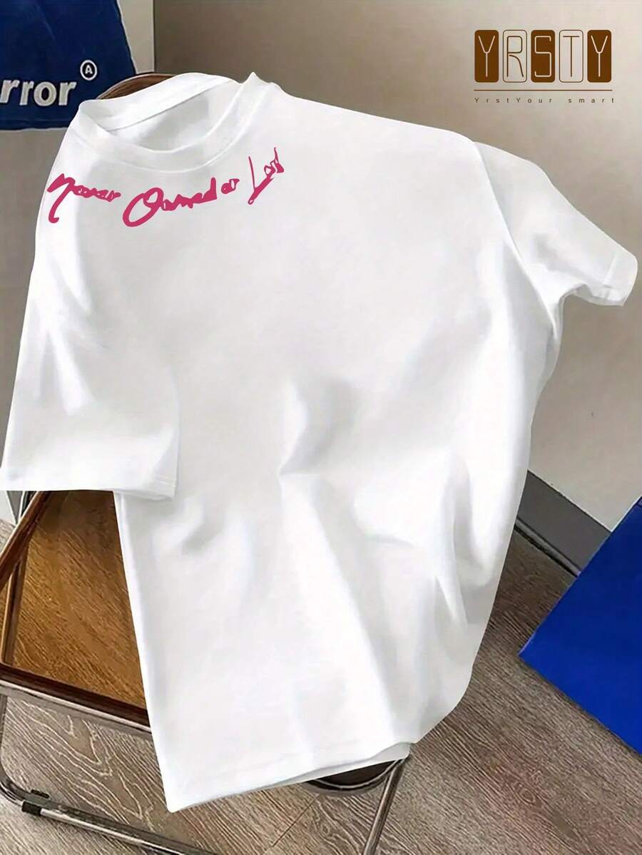 Camiseta de Hombre Retro de Moda Simple Chic con Patrón Impreso - Unisex, Deportiva Casual - Cómoda y Transpirable de Manga Corta para Verano - Blanco - Ver 1