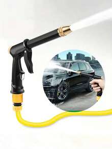 (Rope And Accessories Randomly) 1Pc/1Set Adjustable High Pressure Washer Gun Patterns Car Wash Machine Garden Watering Hose Nozzle Sprinkler Universal Car Washing Kit - Multicolor - View 7