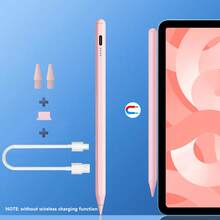 FCV 适用于 iPad（2018 年及之后机型）的触控笔，支持防误触和倾斜功能，USB-C 快速充电，兼容 iPad 6-10、iPad Pro 11/12.9 英寸/M4、iPad Air 3/4/5/6、iPad Mini 5/6。[内置 90 mAh 锂电池，不具备磁吸充电功能] - 彩色 - 查看 12