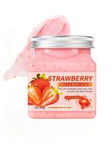 Multi-Flavor Body And Face Exfoliating Scrub, Removes Calluses And Keratosis, Full Body Cleansing And Brightening, Micro-Particles Provide Deep Cleansing, Suitable For Daily Skincare/SPA Use - Rose - 查看 3