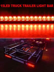 2pcs Car Side Lights, LED Light Strips, Edge Lights, Car Modifications, Red Lens Lights, Auxiliary Lights, Suitable For Various Car Models - A - View 9